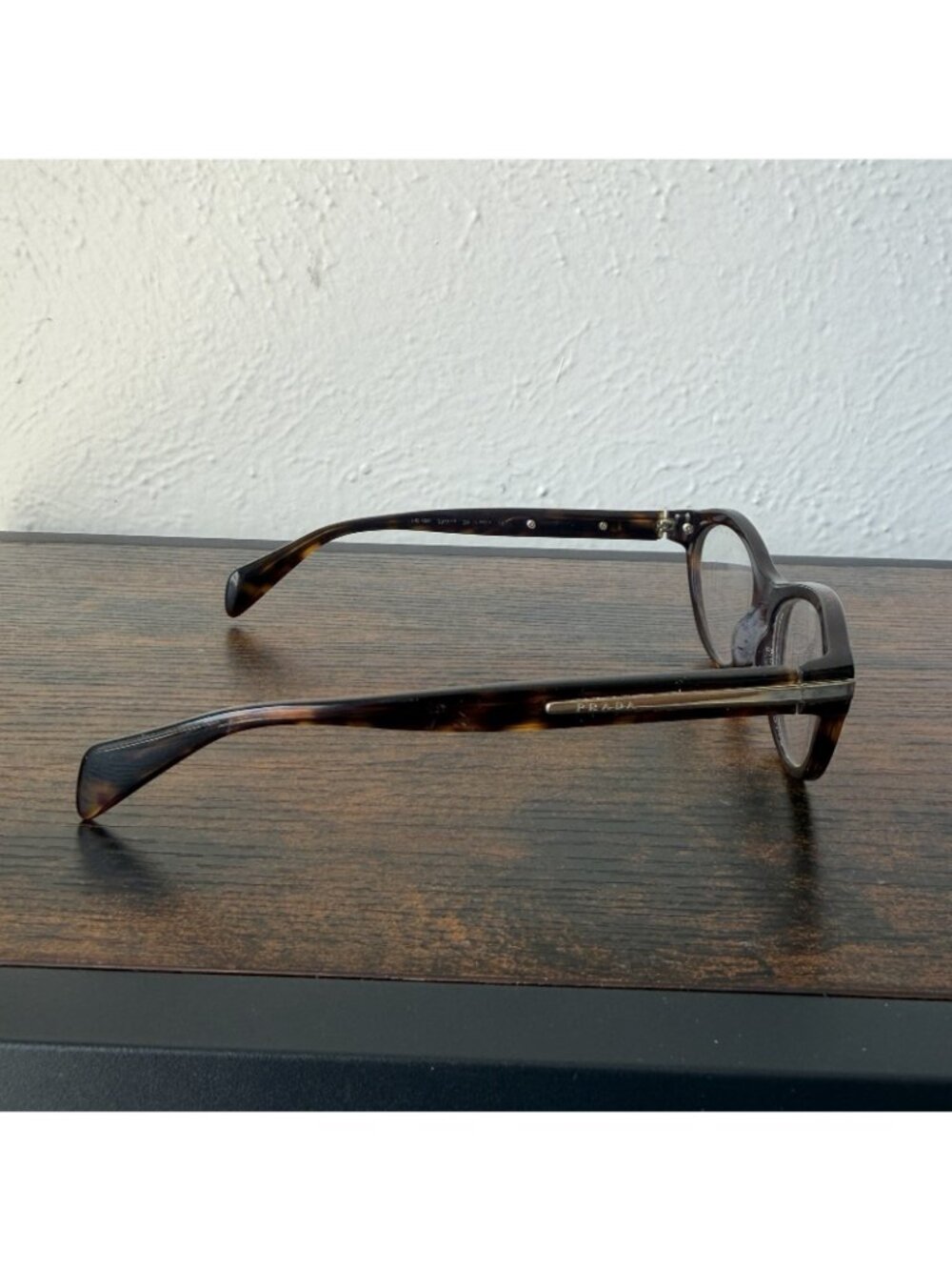 Prada Cat Eye Oval Brown Tortoise Women's RX Eyeglasses VPR 18P - Picture 11 of 15
